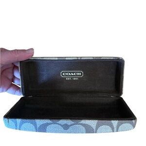 Coach Brown and Cream Eyeglass Case